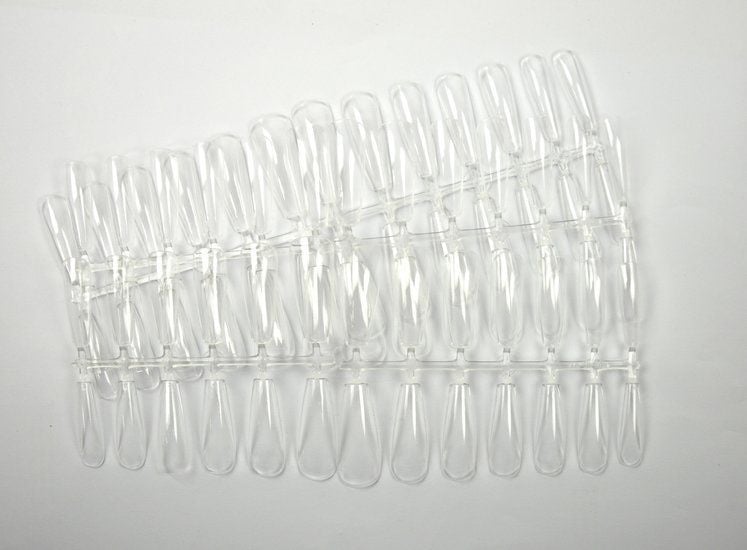 Press- On / Show tips Coffin Clear tips in box 520 stuks