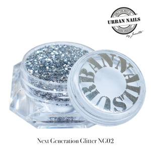 Urban Nails Next Generation Glitter NG02 Zilver