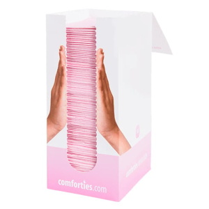 Dental towels roze Comforties 100 stuks in een handige dispenserdoos