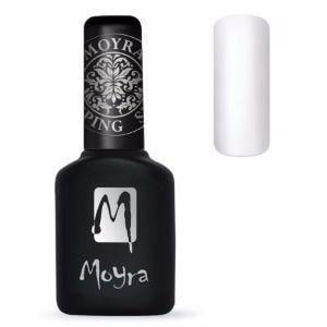 Moyra Foil Polish For Stamping White 10 ml fp 02. Droogt aan de lucht.