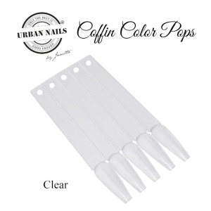 Urban Color Pops Coffin Clear 50 STUKS + RING zonder logo.