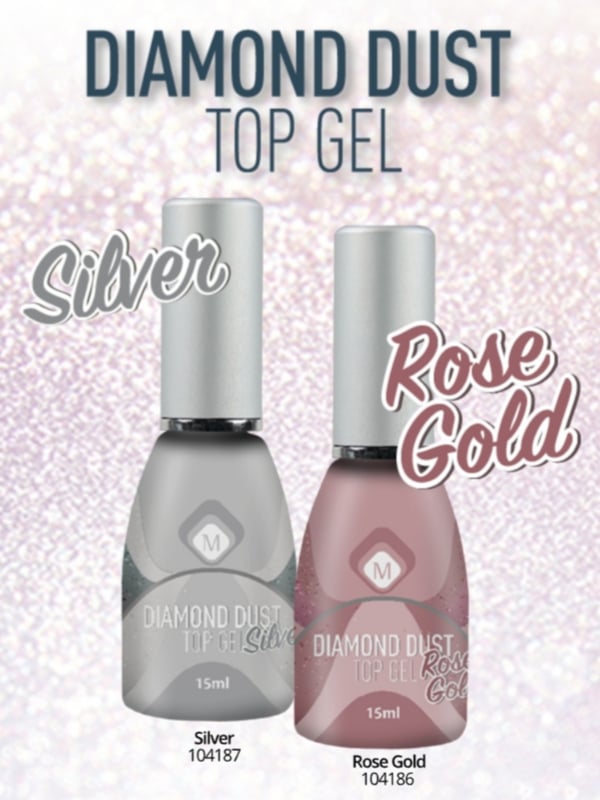 Magnetic Diamond Dust Rose Gold en Silver Top Gel