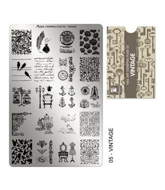 Moyra Stamping Plaat 05 Vintage