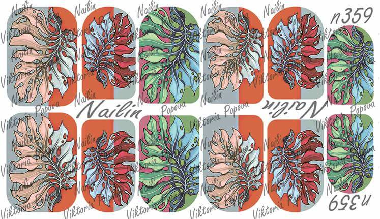Nail-art Wrap 359 Voor nog veel meer Nail-art wraps ga naar de knop Nailin