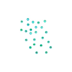 Magnetic Rhinestone Neon Green Small 24 pcs 118903