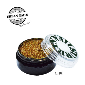 Urban Nails Chrome Pigment CH01 Gold