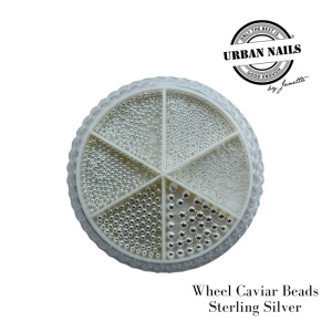 Urban Wheel Caviar Beads Sterling Silver