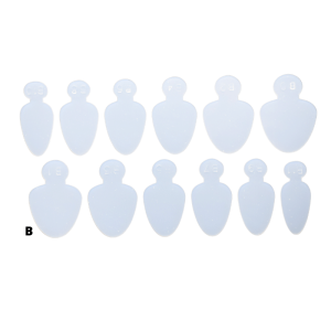 Dual Nail Forms Silicone Mold  B  Diepe smile line