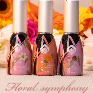 Magnetic Gelpolish Floral Symphony set van 3 kleuren Lily Lullaby/Sunset Sontata/Rose Raspsody