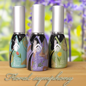 Magnetic Gelpolish Floral Symphony set van 3 kleuren Tulip Tune/Lavender Lyries/ Buttercup Balled