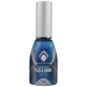 Holografic Flex&Shine Top Gel 15 ml Met Glitter. plakvrij 104154