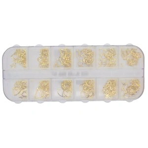 Magnetic Inlay Abstract Jewels Gold in Box 117022