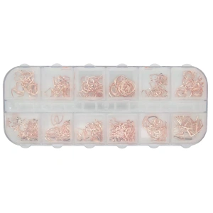 Magnetic Inlay Abstract jewels Rose Gold in Box 117023