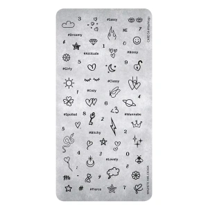 Magnetic stempelplaat 54 # Hastags 118657