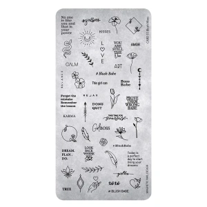 Magnetic stempelplaat 55 Blush Vibes 118658